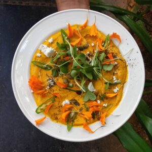 Cempasuchil flor comestible mazatlan durango méxico Microgreen brotes restaurantes gourmet cefs consume local rabano sandia valgreens